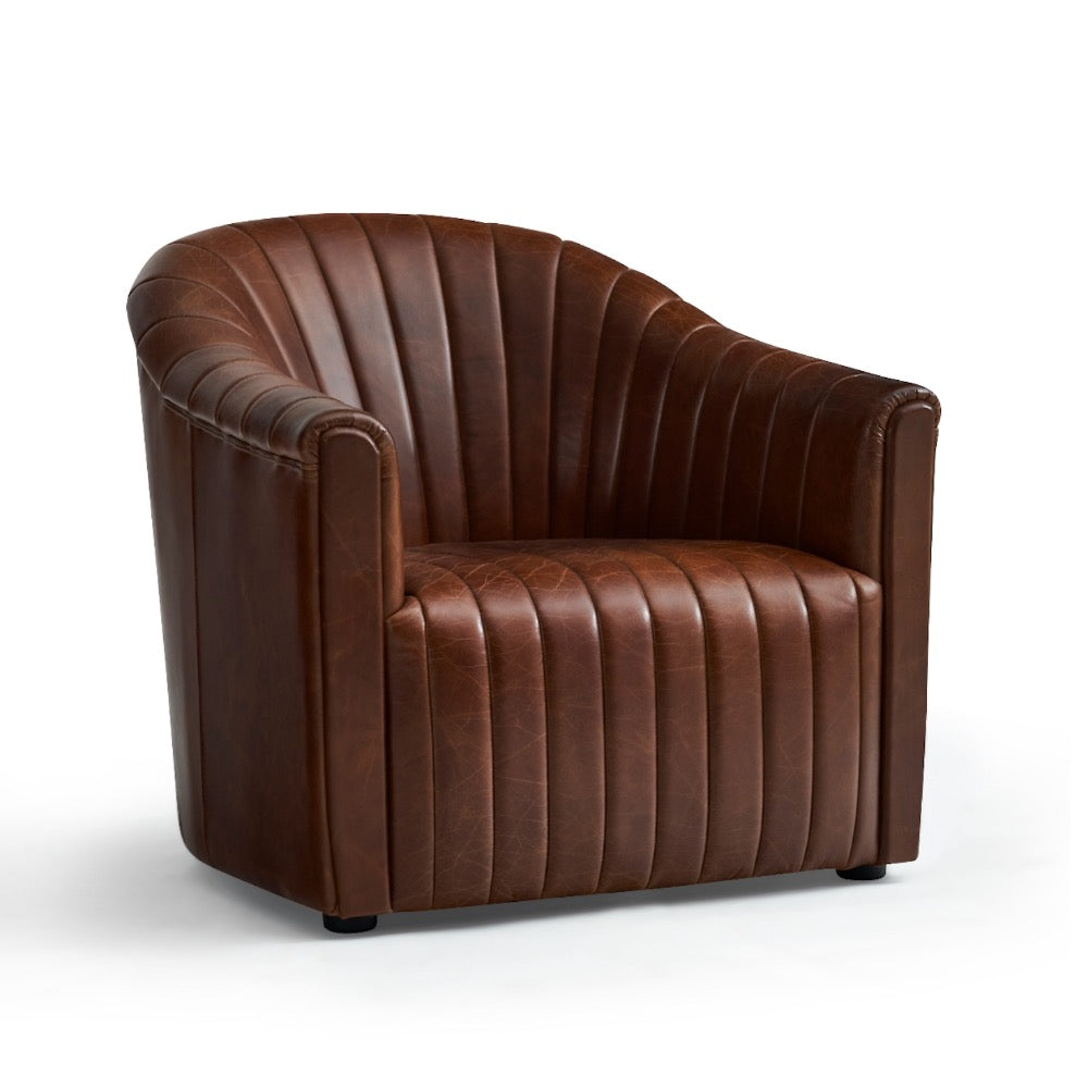 leather chair aged cigar leather 
