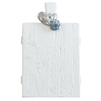 white footed wood serving board agate