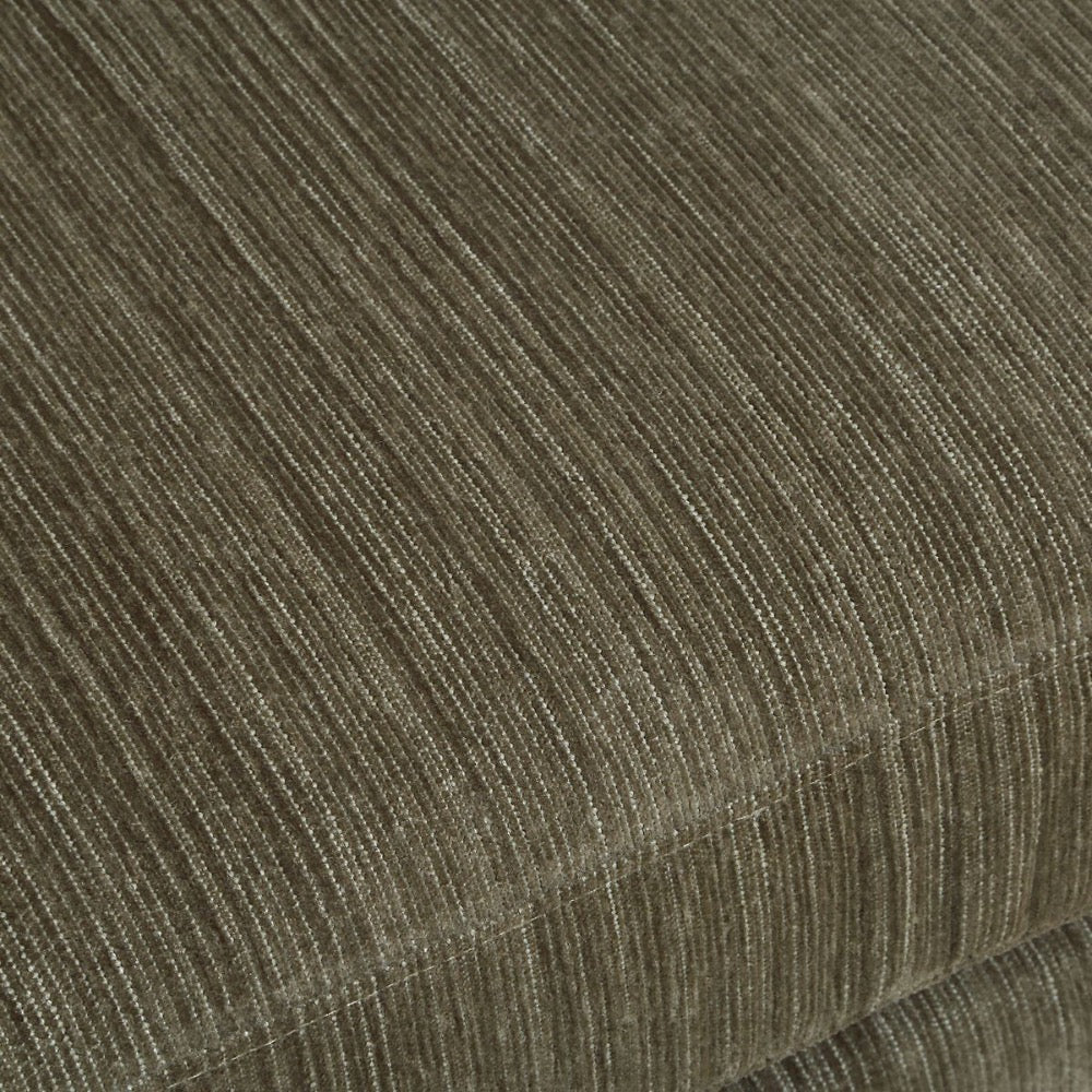 dark green chenille upholstered swivel chair