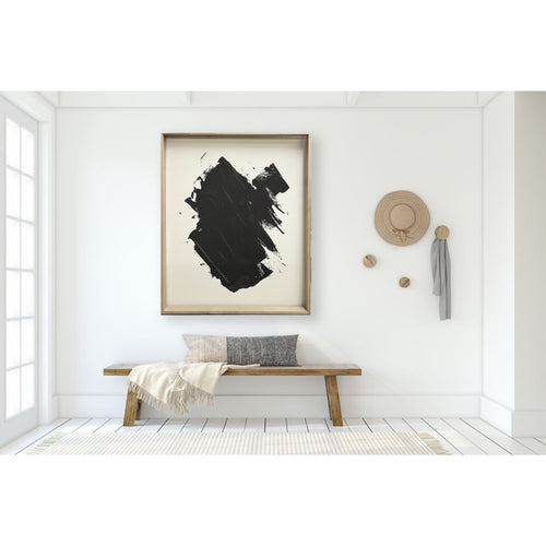 abstract wall art black white framed 