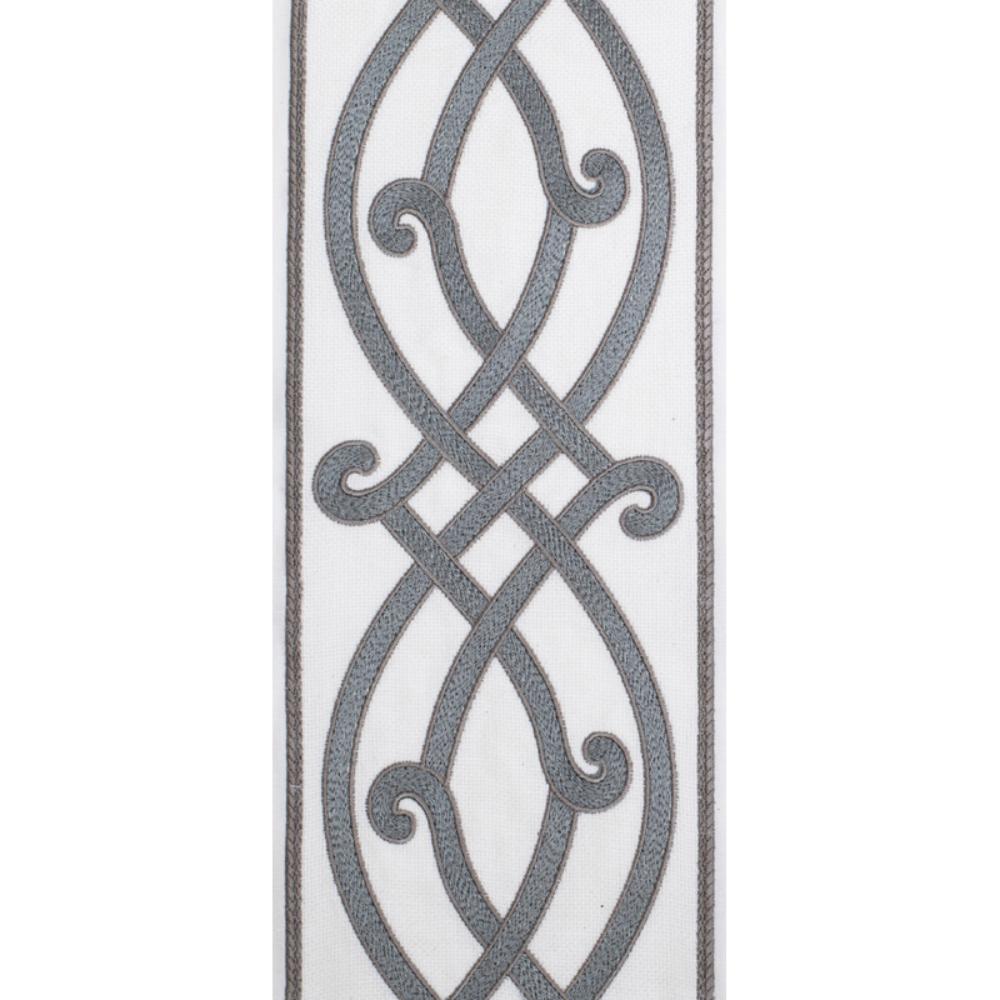 Drapery Curtain Panel Linen Cotton Rod Pocket White Gray Swirl