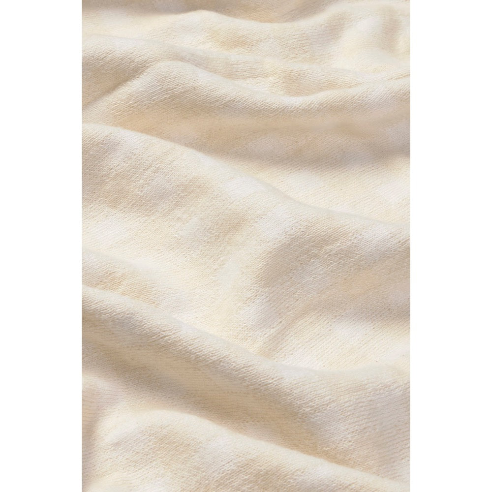 Close-up of beige fabric texture