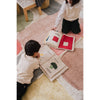 sensory play book colors cream fabric