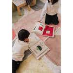 sensory play book colors cream fabric