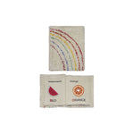 sensory play book colors cream fabric