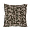 botanical accent pillow olive tan linen 