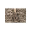 light brown woven cotton basket tassels 