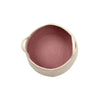 blush natural woven basket open top handles 