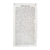 wall tarp canvas black cream honey do list grommets