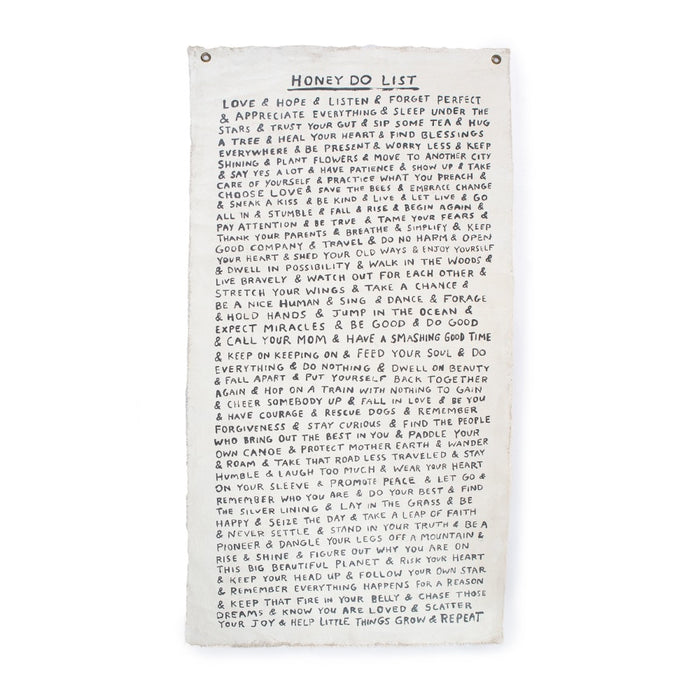 wall tarp canvas black cream honey do list grommets
