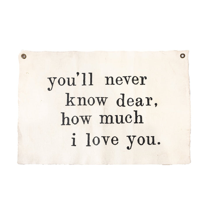 cream canvas love message
