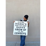 willie said quote canvas wall tarp black cream grommets