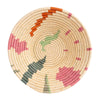 natural raffia dyed woven wall plate decor colorful