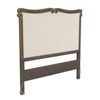 Barnard King Headboard Grey Victoria Gold