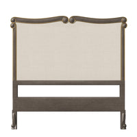 Barnard King Headboard Grey Victoria Gold
