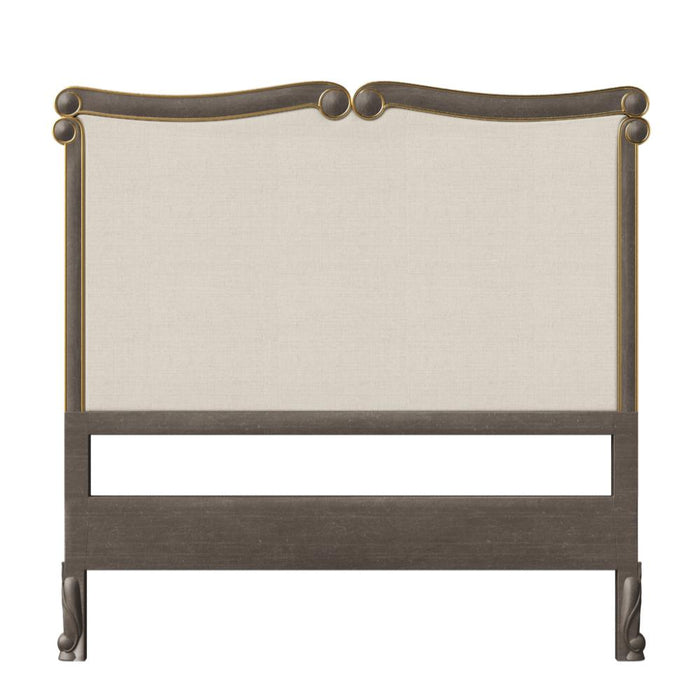 Barnard King Headboard Grey Victoria Gold