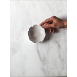 handmade ceramic small round bowl scallop 