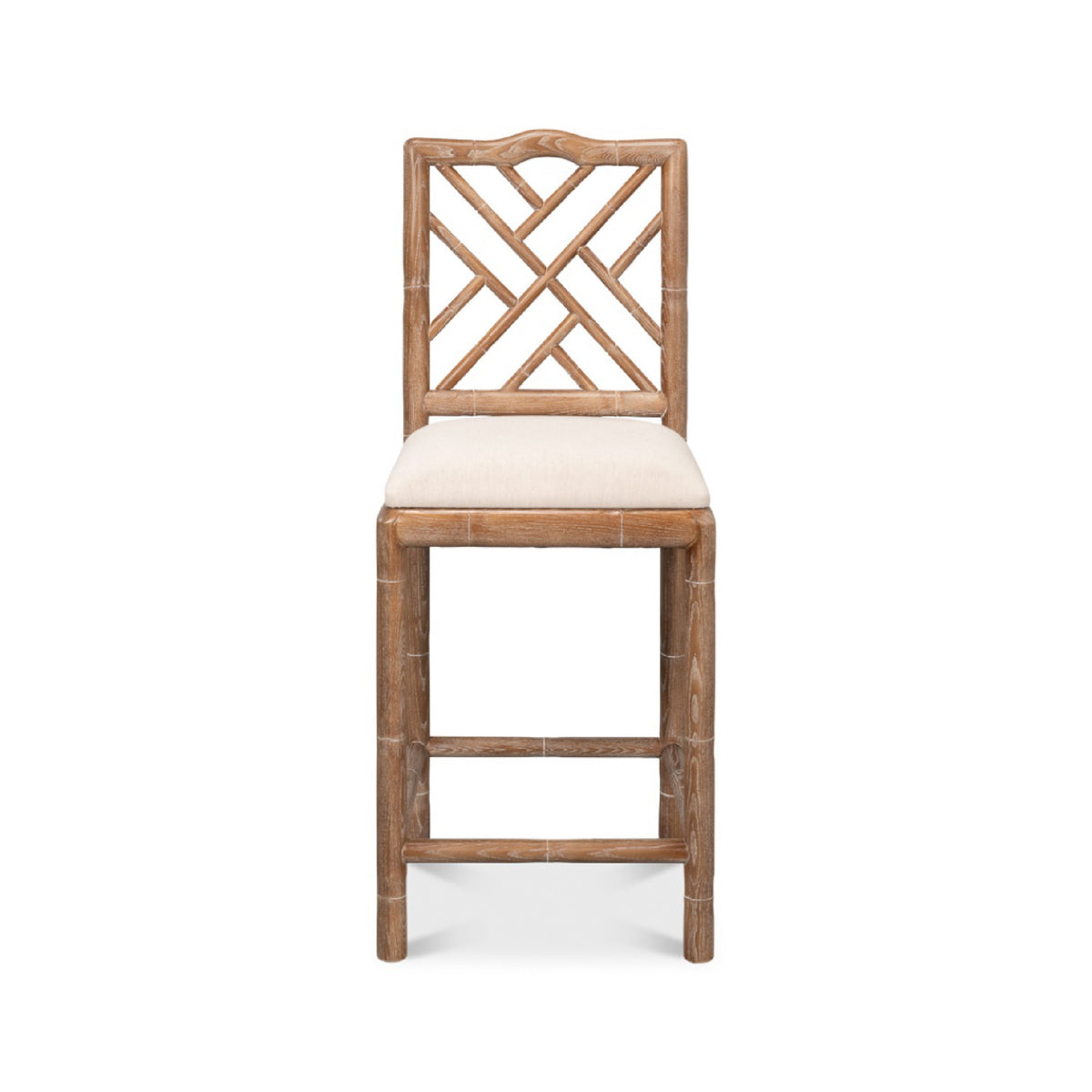 white wash oak counter stool