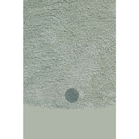 round rug blue neutral dot cotton washable