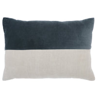 throw lumbar pillow linen zipper charcoal velvet 