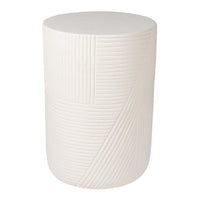 side table handcrafted sandy matte finish textured