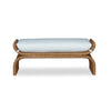 woven resin powder coated aluminum outdoor bench