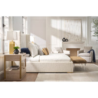 night stand light oak two drawer brass details