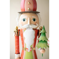 colorful tall metal nutcracker Christmas