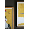 black white red heron prints framed set of two