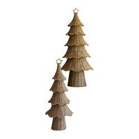 tan natural fiber woven Christmas tree 2