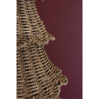 tan natural fiber woven Christmas tree 2