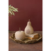 carved apple pear wood set decor