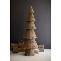 vine wrapped wire Christmas tree tiered