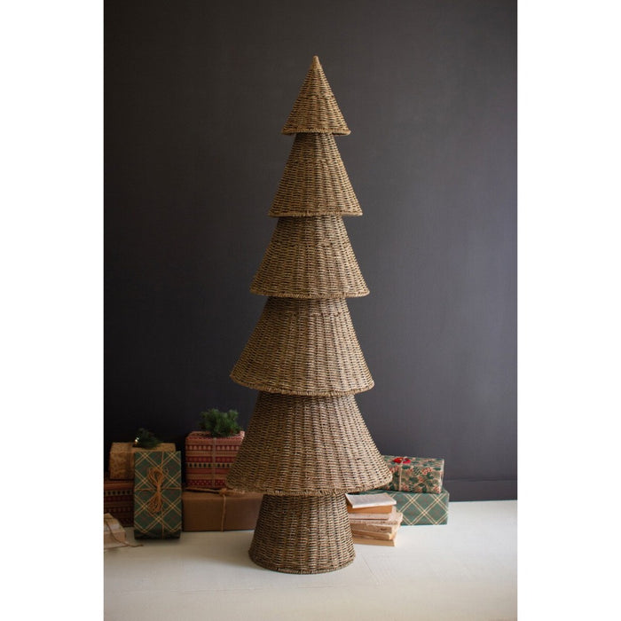 vine wrapped wire Christmas tree tiered