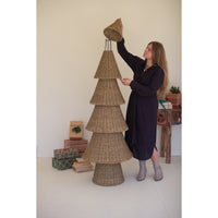 vine wrapped wire Christmas tree tiered