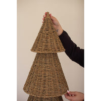 vine wrapped wire Christmas tree tiered