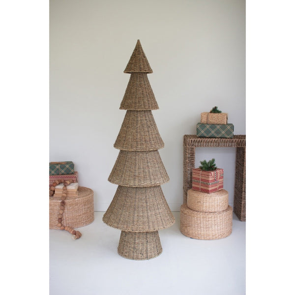 vine wrapped wire Christmas tree tiered