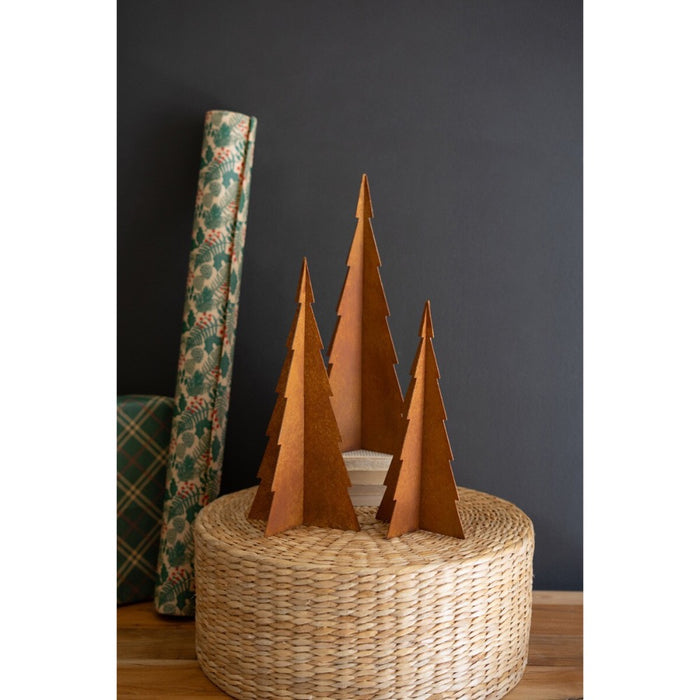rustic metal Christmas Trees rust