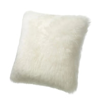 Sheepskin Square Pillow Cushion - Longwool Ivory