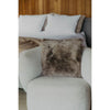 Sheepskin Square Pillow Cushion - Longwool vole