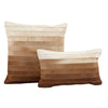 tan hombre lumbar cowhide accent pillow