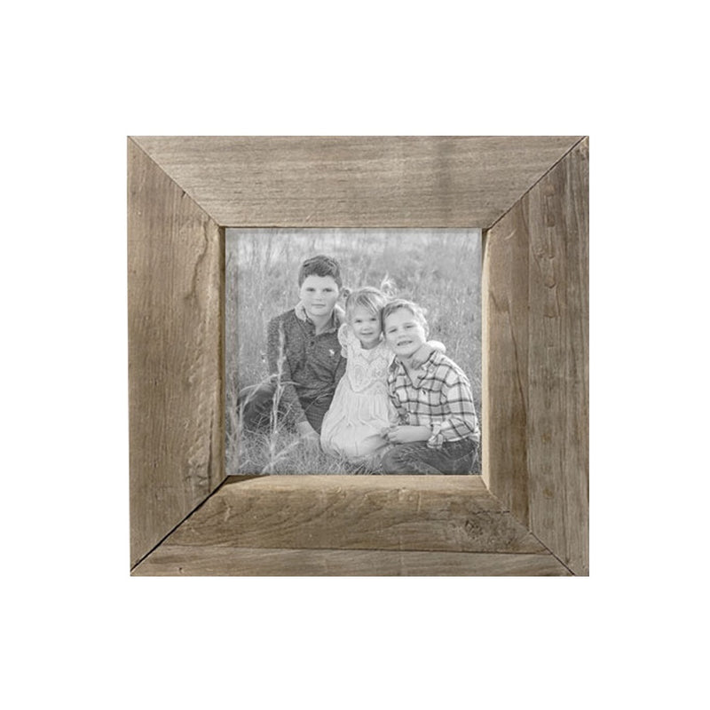 custom photo timber wood stained frame