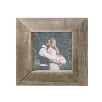 custom photo timber wood stained frame