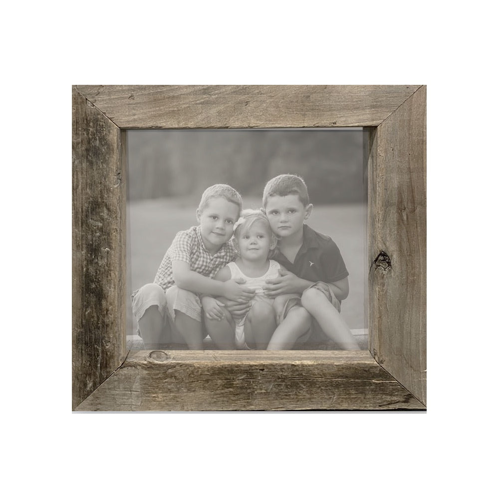 custom photo timber wood stained frame