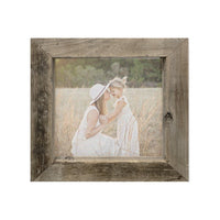custom photo timber wood stained frame