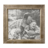 custom photo timber wood stained frame