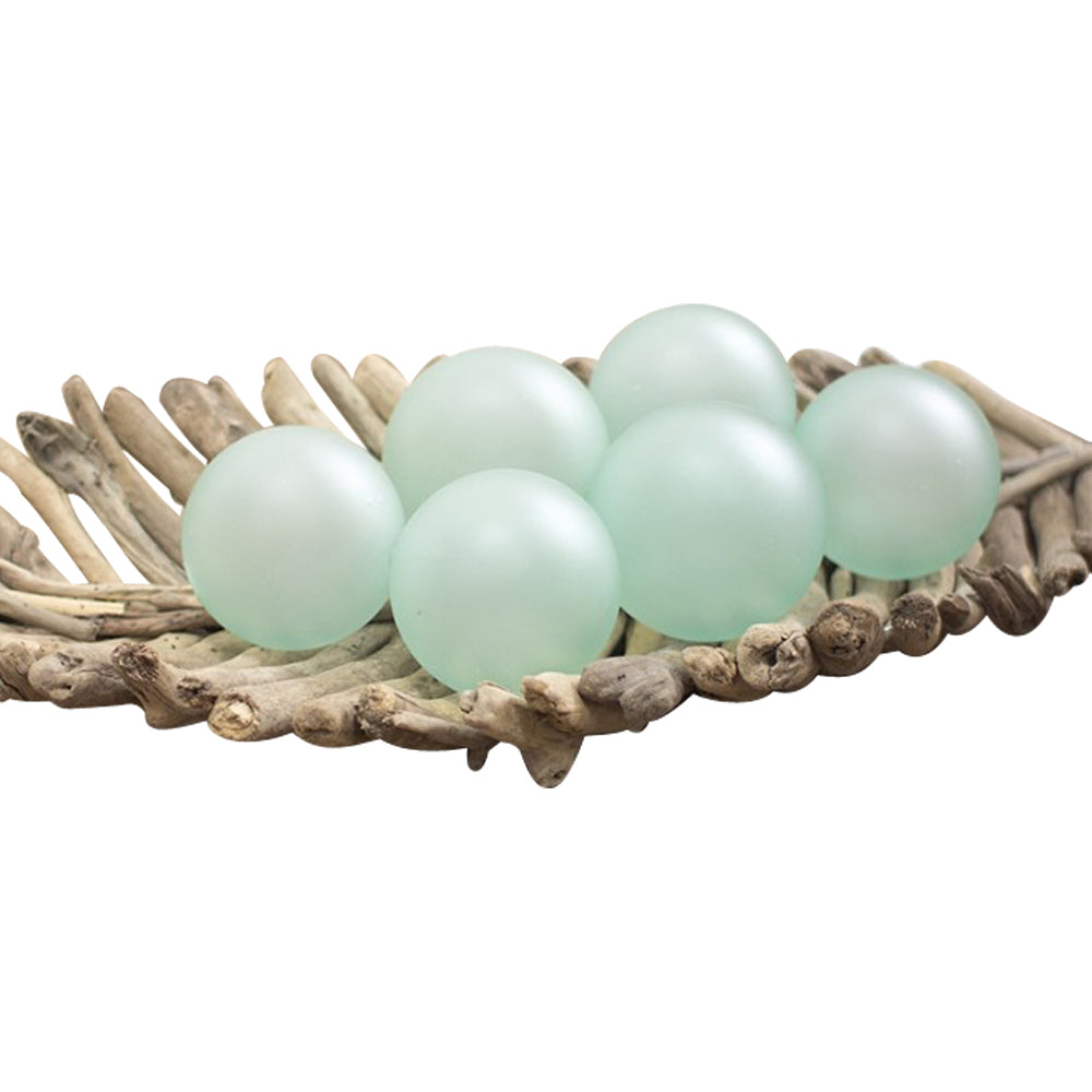 recycled frosted glass balls