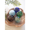 recycled frosted glass balls