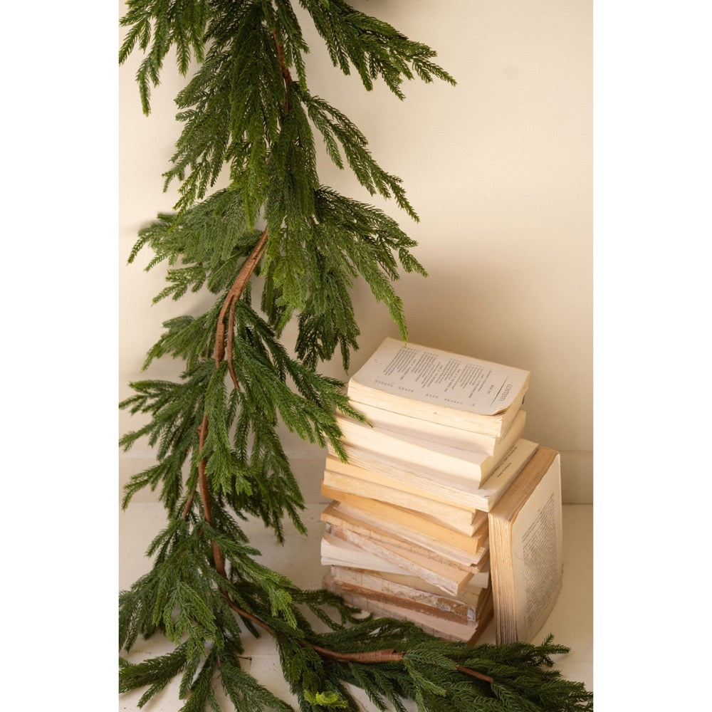 green fir pine garland