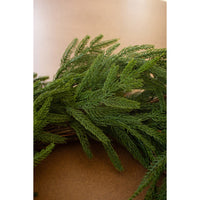 green faux fir wreath